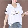 Preço de Atacado Moletom de Manga Curta para Mulheres Plus Size Roupas Femininas 2026 Verão Novo Estilo Coreano Solto e Versátil Camiseta Top Feminino Tendência
