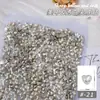 Arte de uñas blanco forma de diamante de fondo puntiagudo joya de diamante mariposa melocotón torcido huevo de paloma copo de nieve diamante de vidrio transparente broca de uñas