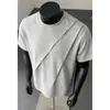 2026 Verano Nuevo Estilo Estilo Hong Kong Molde Falso Talla Grande Algodón Hua Camiseta de Manga Corta M-5X HT261154-P17