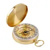 Brújula de Reloj de Bolsillo Transfronteriza Tapa abatible Montañismo Camping Dirección Acero Inoxidable Coche Brújula Norte de Alta Precisión Brújula Luminosa