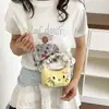 Bolso de Mano Mini Plegado Color Block Estilo Nuevo Verano 2026 Transfronterizo para Niñas con Moño de Dibujos Animados, Bolso Pequeño de Hombro Cruzado