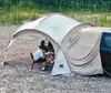 Tienda de campaña con dosel de cúpula de vinilo Explorer para exteriores, impermeable, equipo completo para acampar durante la noche, refugio parasol