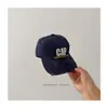 Boné de Baseball Casual ao Ar Livre Bordado com Letra Estilo Coreano para Crianças, Boné de Baseball Versátil e Estiloso Unissex para Ciclismo Infantil
