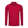 Camisa Polo de Manga Larga con Cuello de Solapa de Fibra Cerámica de Color Sólido de 230g Hecha a Medida para Primavera y Otoño Ropa de Trabajo Corporativa Personalización