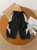 Outono 2026 Novidades Conjunto de Moletom Estilo Preguiçoso Casual para Meninos Conjunto de Calça Jogger Color Block