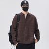 Suéter de Solapa Cárdigan para Hombre Otoño e Invierno 2024 Nuevo Estilo Perezoso Moda Casual Suelto Combinable Chaqueta de Suéter