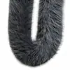 Tiras Grandes de Piel Sintética de Zorro 12 cm, Tiras Grandes de Felpa para Capa con Capucha, Puños de Capa, Tiras de Felpa Blancas, Tiras de Borde para Hanfu