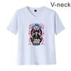 Nota de muerte transfronteriza, animación de Death Note, cuello en V impreso periférico, manga corta para hombres y mujeres