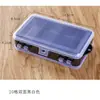 10 Compartimentos Plástico PP Aberto Dupla Face Fivela Única Peças Pequenas Elásticos de Cabelo Arte em Unhas Presilhas de Cabelo Armazenamento de Brincos de Viagem