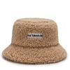 Sombrero de Pescador Otoño e Invierno para Mujer Estilo Coreano Moda Versátil Lana de Cordero Casual Felpa Teddy Cibernético Celebratorio Gorro Cubeta de Moda