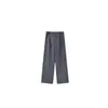 Estilo Nuevo Primavera y Verano Mujer Textura de Cáñamo Semi-Elástico Pierna Recta Estilo Old Money Holgado Caída Pantalones de Traje Fsy60364