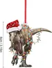Novidade Transfronteiriça Ornamento de Acrílico de Dinossauro Descascado para Carro, Enfeites para Árvore de Natal e Halloween, Decorações para Casa
