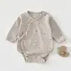 Macacão de Bebê Classe a Decote Baixo Primavera Outono Inverno Macacão Triângulo de Bebê