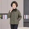Chaqueta corta de otoño para mamá, chaqueta casual para mujer de 50 años, chaqueta con solapa de nuevo estilo para primavera y otoño para mujeres de mediana edad y mayores