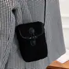 Moda Invierno 2025 Bolso de Felpa para Mujer Estilo Coreano de Gama Alta Bolso de Hombro Único para Teléfono Bolso Cruzado Versátil de Nicho