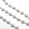 Cadena de código de soldadura con perlas de diamantes de imitación, disponible al por mayor, cadena de diamantes de imitación de lujo, cadena decorativa para vestido de novia, accesorios de joyería DIY
