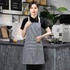 Delantales un lote de overoles a rayas teñidos en hilo personalizados con cuello colgante catering transfronterizo Amazon adquisición comercio exterior al por mayor