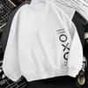 Suéter de Manga Comprida Masculino Primavera e Outono Novo Estilo Coreano Fashion Solto plus size Cor Sólida Gola Careca Camiseta Base Jaqueta de Beisebol para Homens