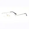 Gafas Danyang al por mayor Nuevo negocio Montura de gafas para hombre de media montura Montura de metal Montura de gafas de titanio con memoria ultraligera
