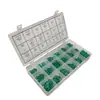 Caja de Reparación de Anillos de Sellado Verdes de 270 Piezas Anillo Tórico Anillo de Goma de Nitrilo Junta Anillo de Goma Resistente a Alta Presión y Alta Temperatura