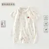 Categoría A de Ropa para Bebé, Estilo Delgado de Verano, Mameluco de Manga Corta para Bebé