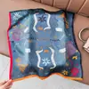 Bufanda de Seda de Hangzhou para Mujer, Moderna y Sencilla, Bufanda Cuadrada 100% Seda Genuina, Bufanda de Seda de Mora de Lujo Ligero, Colección de 53 cm