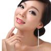 Qiao Lanxuan Brincos de borla Brincos de nicho Moda feminina de seis linhas japonesa e coreana High-end Ear Drop Ear Sterling Silver Jewelry
