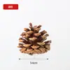 Piñas de Color Primario de Madera Planta del Noreste Piñas Colgantes para Árbol de Navidad Bolas de Pino Paquete de Material Hecho a Mano Decoración Navideña Piñas