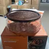 Prato de Frutas de Vidro para Armazenamento Estilo Europeu de Luxo Leve para Nozes e Sementes, Caixa de Armazenamento de Vidro de Borossilicato Alto de Madeira para Mesa de Centro da Sala de Estar