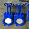Válvula de Lodos Manual Dn80 Válvula de Lodos de Hierro Fundido Z73X-10 Resistente al Desgaste Válvula de Lodos de Doble Sello Válvula de Compuerta para Mina de Carbón