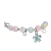 2020 nova versão coreana de pulseira simples de contas de cristal com baleia pequena e pipoca, joia para presente de estudante feminina, atacado de fabricantes