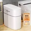 Lixeira Ajudante Bom Casa 2024 Novo Banheiro Banheiro Especial Sala de Estar Cozinha Tampa Balde de Embalagem Automática