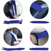 Juego de 5 herramientas para quitar molduras de audio de coche, palanca antiarañazos adecuada para panel de puerta, salpicadero de audio