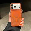 Funda magnética para teléfono Apple 18 con patrón de ondas, adecuada para iPhone 17 Pro Max, cambio de color aurora, funda protectora anticaídas 16