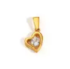 Accesorios de Colgante de Acero Inoxidable Chapado en Oro de 18 Quilates de Nuevo Estilo Transfronterizos para Mujer, Accesorios de Colgante Versátiles de Lujo Ligero Incrustados con Diamantes Venta al por Mayor