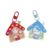 Linda Casa Mecedora Nueva Lazo Gato Kt Colgante para Mochila Llavero Ins Dulce Corazón de Niña Regalo