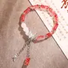 Pulsera Tejida a Mano Estilo Nuevo Chino Mariposa Transfronteriza Estilo Xiaohongshu, Versátil para Mejores Amigas, Estudiantes, Parejas y Novias