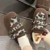 Zapatos Retro de Felpa Birkenstock para Mujer en Otoño e Invierno Gamuza Velcro Forro de Lana Planos Cálidos Antideslizantes Suela Suave Cómodos Zapatos de Algodón