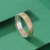Yilu Plata S999.9 Plata Pura Cobre Chapado en Oro Moneda Dinero Corazón de Loto Sutra Corazón Estilo Chino Anillo de Plata en Stock