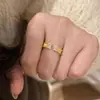 "Galaxia Brillante" Anillo Abierto Vintage con Circonita Micro-Pavimentada Centelleante Otoño e Invierno Exquisito Anillo de Diamante Triturado de Alta Gama para Mujer