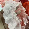 Tecido de Renda de Algodão Plissado Bordado com Laço, 4,5cm de Largura, para Sofá, Acessórios de Cabelo, Roupas de Animal de Estimação e Decoração de Tecido