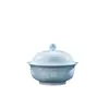 Porcelana Exquisita de Jingdezhen Cerámica Yingqing Vajilla Platos Tazones de Fideos para el Hogar Platos hondos Color bajo vidriado Regalo Sencillo para Inauguración de Casa