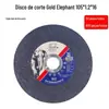 Disco de Corte Elefante Dourado 1.2 Rebolo Tipo 100 Lâmina de Serra Sem Dentes Aço Inoxidável Metal Disco de Polimento Esmerilhadeira Manual Corte Rápido
