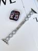 Adecuado para Bandas de Apple Watch, Pulsera de Metal con Perlas y Flores para Apple Watch, Banda de Reloj Xiaomi 8 Redonda de Moda