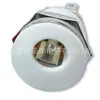 Tomada DC Le Niu DC-022M Branca Comumente Usada Pino 2.1/2.5 Porca de Rosca Redonda Totalmente Cobre Assento Fêmea DC