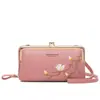 Logo Personalizado con tu Propio Diseño, Exquisita Bolsa Cruzada Bordada para Teléfono Móvil, Mini Bolsa para Mujer, Bolso para Teléfono Móvil Estilo Ins, Directo de Fábrica