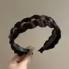 Peluca de diadema para mujer con pedrería brillante, trenza de espina de pez, tejido de cabello simulado, oculta la raya del cabello, aumenta el volumen del cabello, accesorio para el cabello de peluca