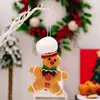 Decoraciones Navideñas Muñeco de Jengibre Creativo Colgante Pequeño Muñeco Hombre Galleta Colgante para Fiesta Árbol de Navidad