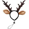 Tiara de Rena de Natal para Mulheres, Acessório de Cabelo para Fantasia Role-Playing, Tiara de Galhos de Veado para Halloween, Fantasia Elegante de Rena para Mulheres