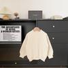 Ropa de invierno nueva 2023 para niños Xianao suéter para niños estilo coreano color liso para niños cuello alto top suéter de cachemira para bebé